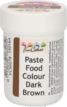 FunCakes Eetbare Kleurstof Pasta Donkerbruin 30g
