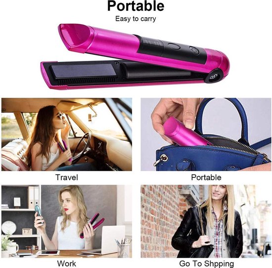 Draadloze Stijltang - Stijltang - Draagbaar - Portable - Haarstijler - LCD  Display -... | bol.com