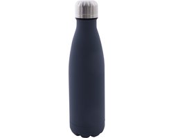 Point-Virgule - Dubbelwandige thermosfles uit rvs - Donkerblauw - 500ml