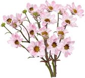 2x licht roze margriet tak 44 cm - kunstbloemen