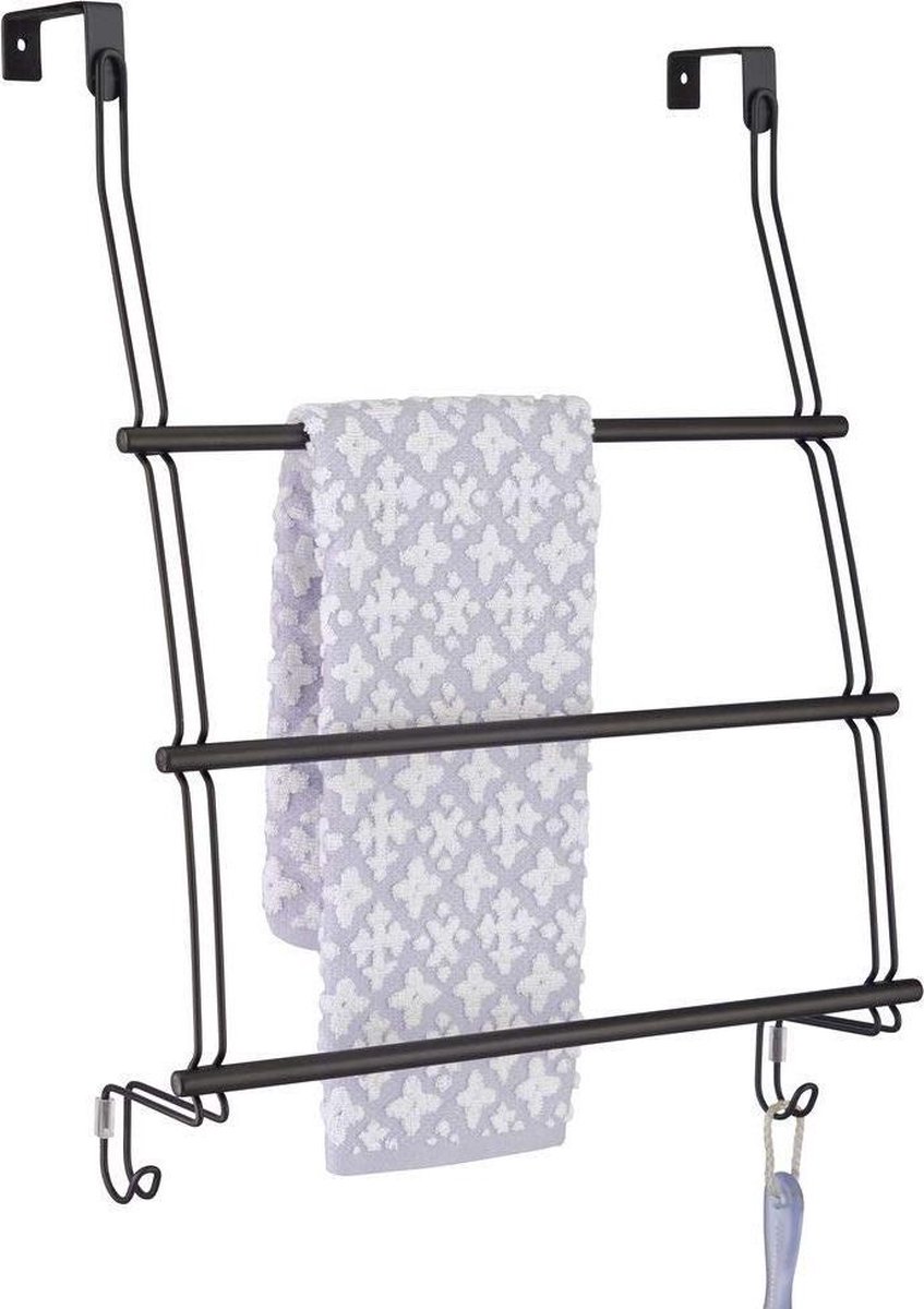 mDesign étagère de douche sans perçage – support de rangement pour