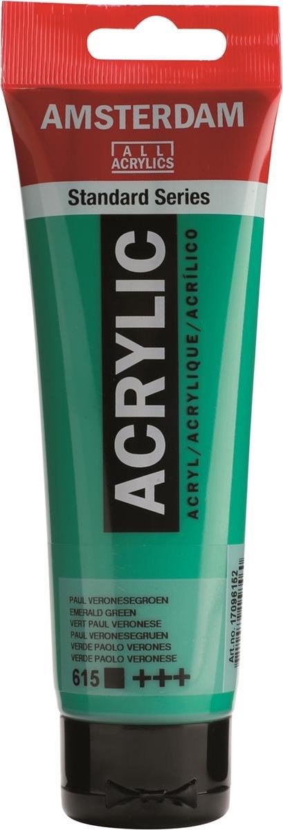 Afbeelding van product Amsterdam  Standard tube 120 ml Paul Veronesegroen dekkende acrylverf