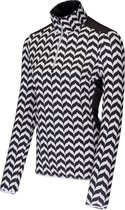 Falcon Wintersportpully - Maat S  - Vrouwen - zwart/wit