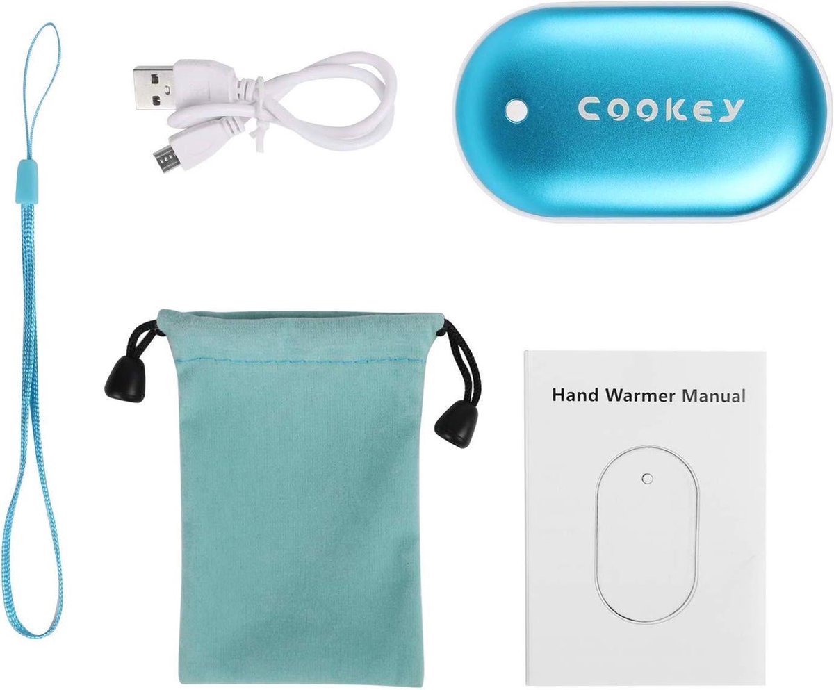 Cookey® Hand warmer blauw oplaadbaar en als Powerbank te gebruiken 5200mah  | geniet... | bol.com