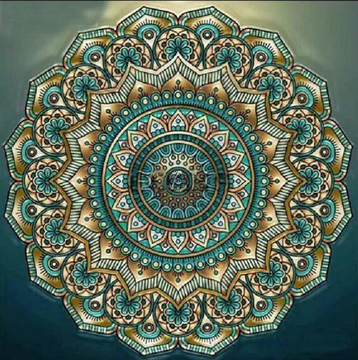 Diamond Painting JobaStores® Mandala 04 - volledig - 40x40cm