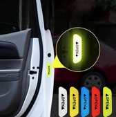 Auto Deuren Reflectoren - Auto stickers - Verkeer - Veiligheid - Auto & Motor - Rood | 4 stuks