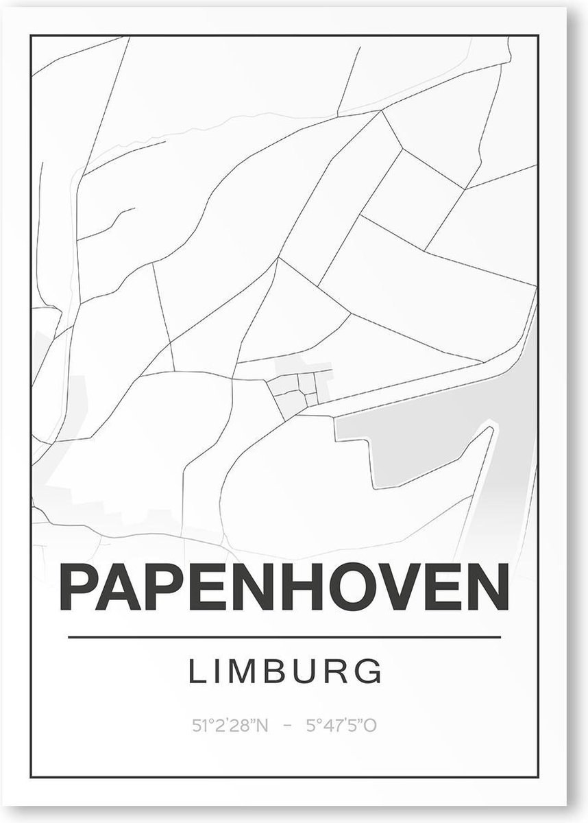 Poster/plattegrond PAPENHOVEN - A4