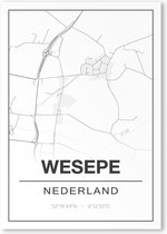 Poster/plattegrond WESEPE - 30x40cm