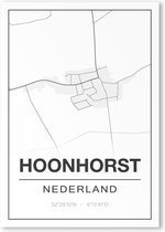 Poster/plattegrond HOONHORST - A4