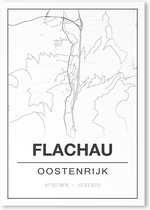 Poster/plattegrond FLACHAU - 30x40cm