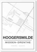 Poster/plattegrond HOOGERSMILDE - 30x40cm