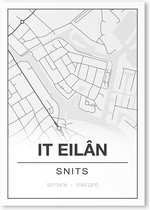 Poster/plattegrond IT EILAN - 30x40cm