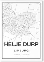 Poster/plattegrond HELJEDURP - 30x40cm