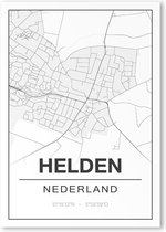 Poster/plattegrond HELDEN - 30x40cm