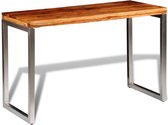 Sidetable Bruin Hout (Incl 3d Klok) / woonkamer tafel/ slaapkamer tafel / salontafel / wandtafel / Decoratietafel