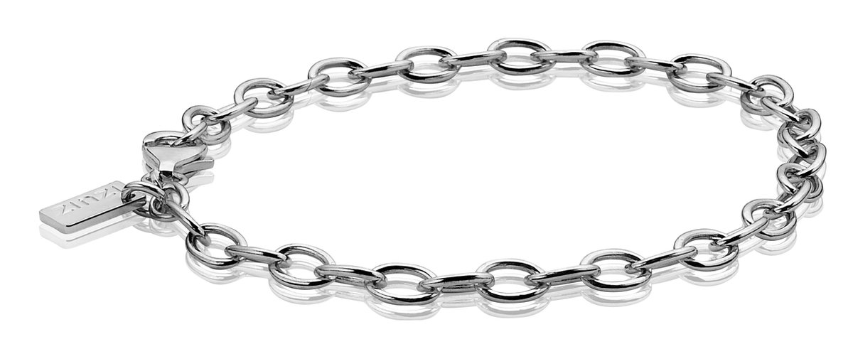 Zinzi zilveren bedelarmband 19cm CH-A3
