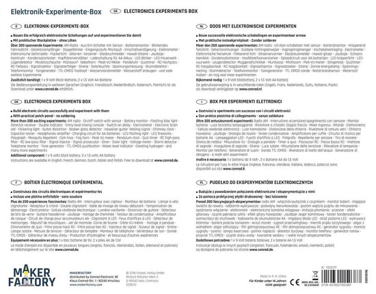 MAKERFACTORY MF Elektronik-Experimente-Box 150387 Experimentier-Box 