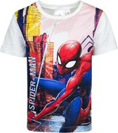 Marvel Ultimate Spider-Man - T-shirt - Speciale design - Multi-kleur / Wit - 98 cm - 3 jaar
