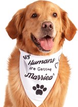 Interpunctie gunstig gevogelte Odi Style My Humans Are Getting Married honden bandana, huwelijk cadeaus,  verloving... | bol.com