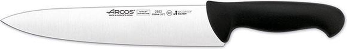 2900 Serie Zwart Chefmes 25cm