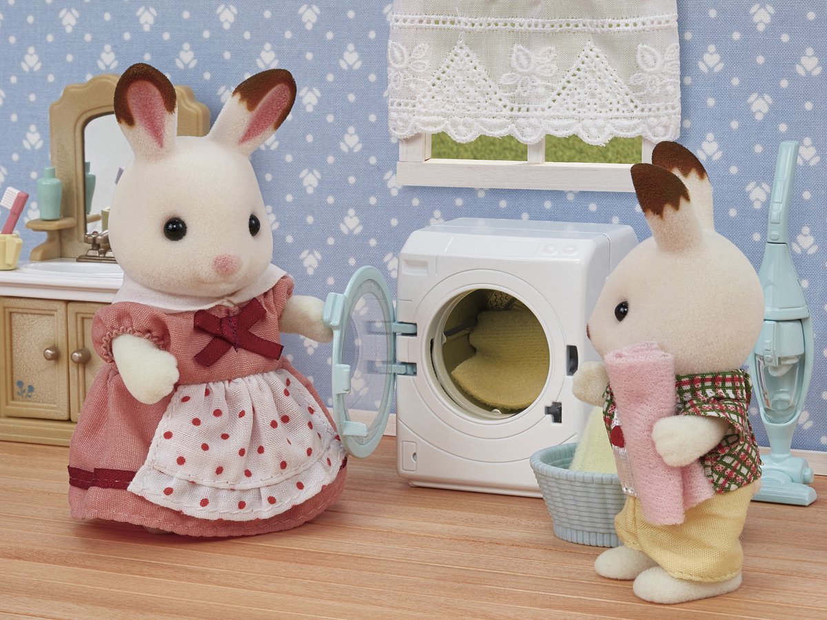 Sylvanian Families 5445 wasmachine & stofzuiger-poppenhuisinrichting — afbeelding 5