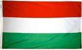 Vlag van Hongarije - Hongaarse vlag 150x100 cm incl. ophangsysteem