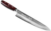 Yaxell Japans - Serie Super Gou - Koksmes - SG2 Staal - 63 HRC - Lemmet 25.5 cm - 161 Lagen Damaststaal - Canvas-Micarta Heft