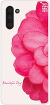 Samsung Galaxy Note 10 - hoes, cover, case - Roze bloem
