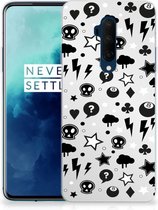 OnePlus 7T Pro Silicone Back Case Zilver Punk