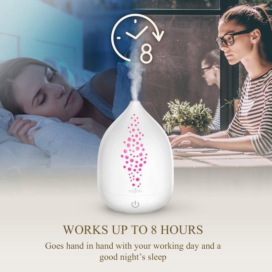bol.com | Anjou 200ml Essential Oil Diffuser Aromatherapy Diffuser 2-in