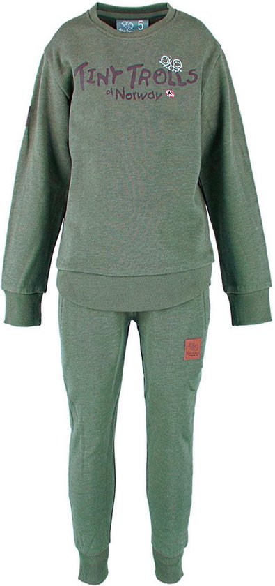 Smørbukk sweatsuit - groen - maat 98/104