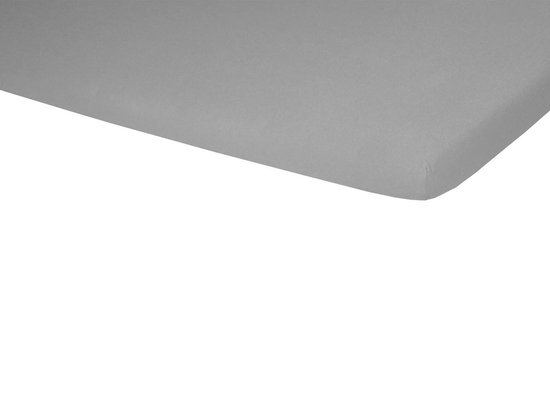 Jersey Splittopper hoeslaken 180x220 cm zilver Grijs