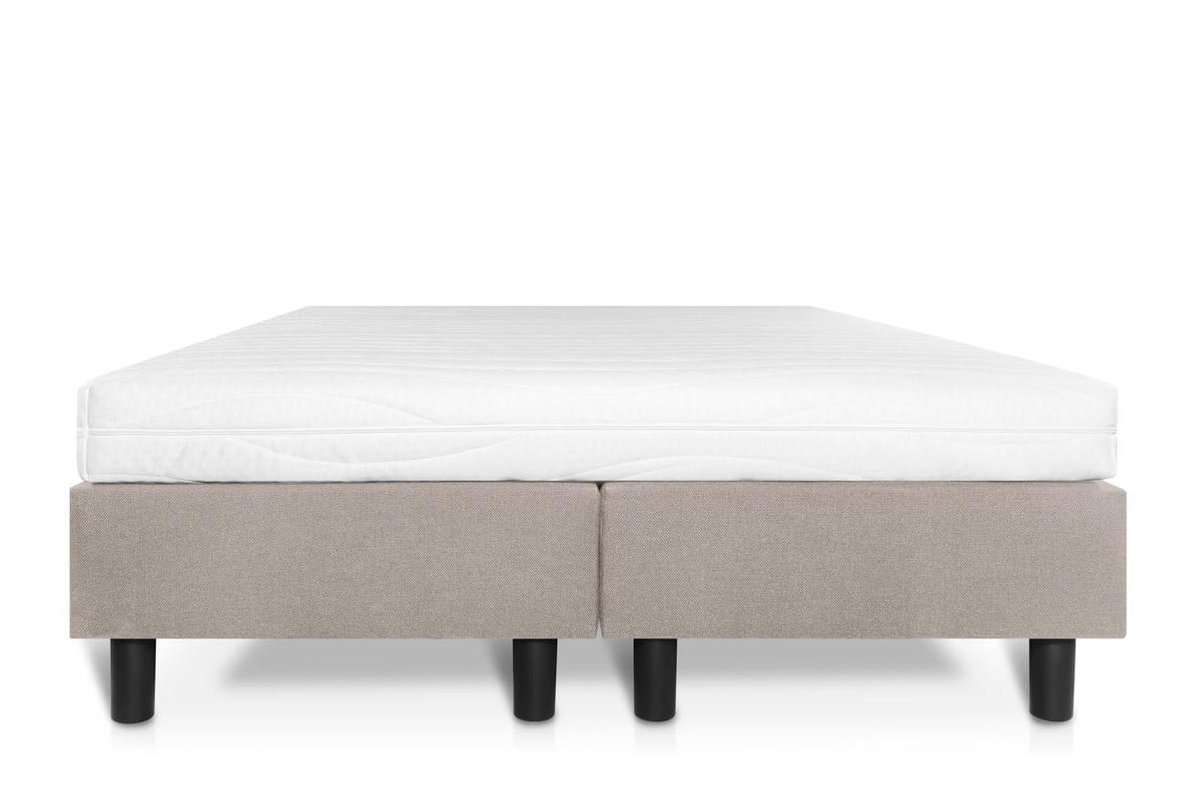 Boxspring Student Basic Beige - 160x200 cm - Comfort Foam Matras