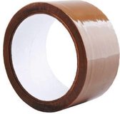 Verpakkingstape Eco Solvent 48mm x 60 meter - bruin - 6 stuks - scherp geprijsd!