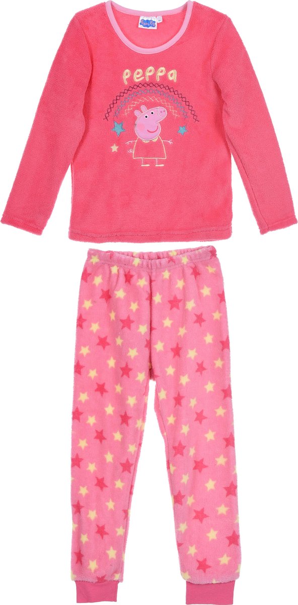 Pyjama Peppa Pig coral fleece maat 98