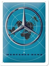 Wandbord - Mercedes-benz world -15x20-