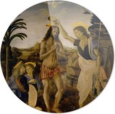Verrocchio | Léonard de Vinci | Plexiglas rond | Décoration murale | 80 cm x 80 cm | Peinture | Maîtres anciens | Photo sur plexiglas