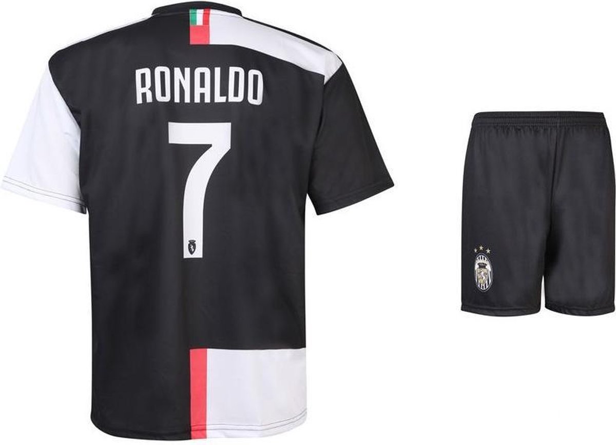 In zicht achterstalligheid knuffel Juventus Cristiano Ronaldo CR7 Thuis Tenue Voetbalshirt + Broek Kids Senior  2019/2020... | bol.com