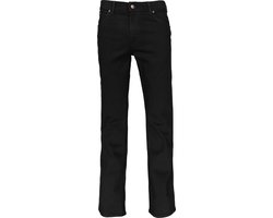 Wrangler Texas Low Stretch Black Overdye Heren Jeans - Spijkerbroek voor Mannen - Zwart - Maat 42/34