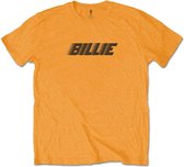 Billie Eilish Heren Tshirt -S- Racer Logo & Blohsh Oranje