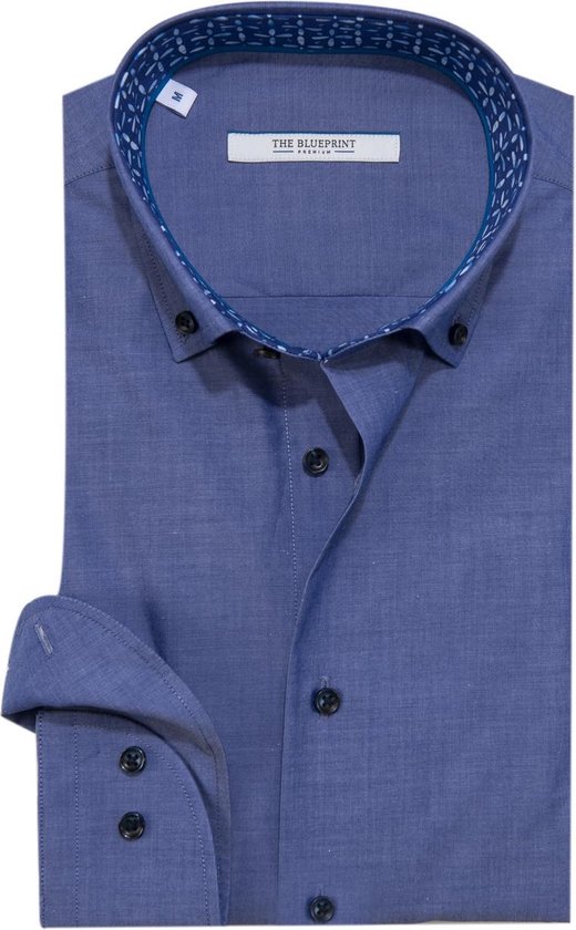 Heren Kleding voor voor Overhemden voor Casual en nette overhemden The BLUEPRINT Premium Denim Trendy Overhemd Lm in het Blauw voor heren 