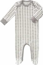 Fresk pyjama met voet Leaves grey