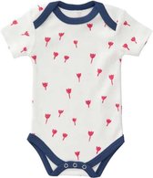 Fresk romper korte mouw Tulip red