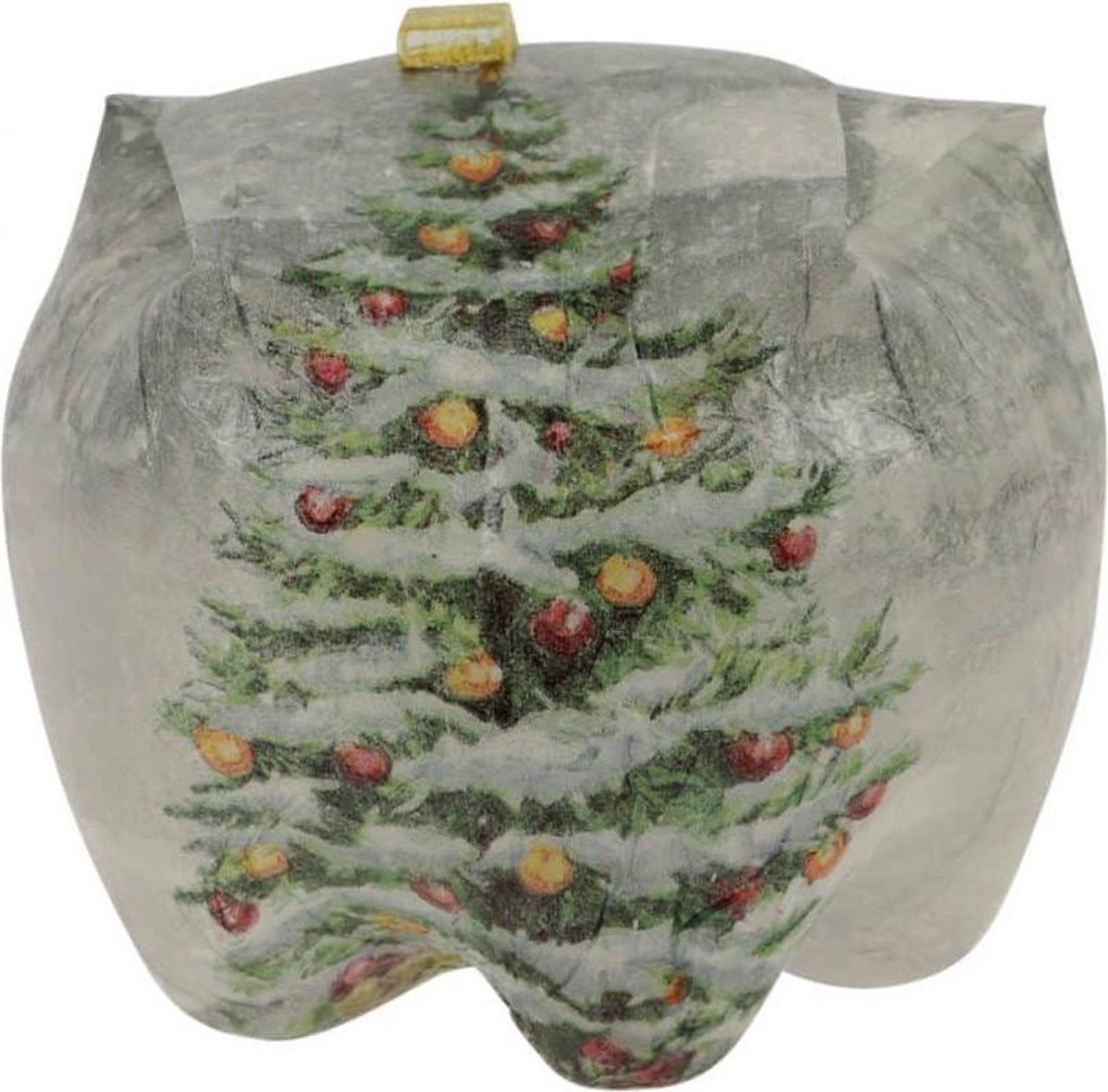 klickbox Christmas Tree - Gereyclede pet flessen - 10x10x8 cm - Multicolour - India - Sarana - Fairtrade