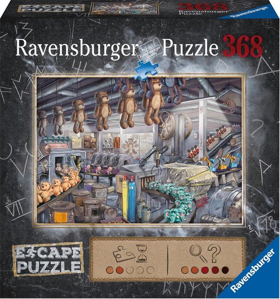 Ravensburger Escape Puzzle The Toy Factory - 368 stukjes - Uitdagende puzzel voor volwassenen