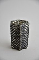 Sfeerlichten - Waxineglas Ster Groot 8x8x10cm Black Silver