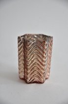 Kerst Sfeerlichten - Waxineglas Ster Groot 8x8x10cm Copper