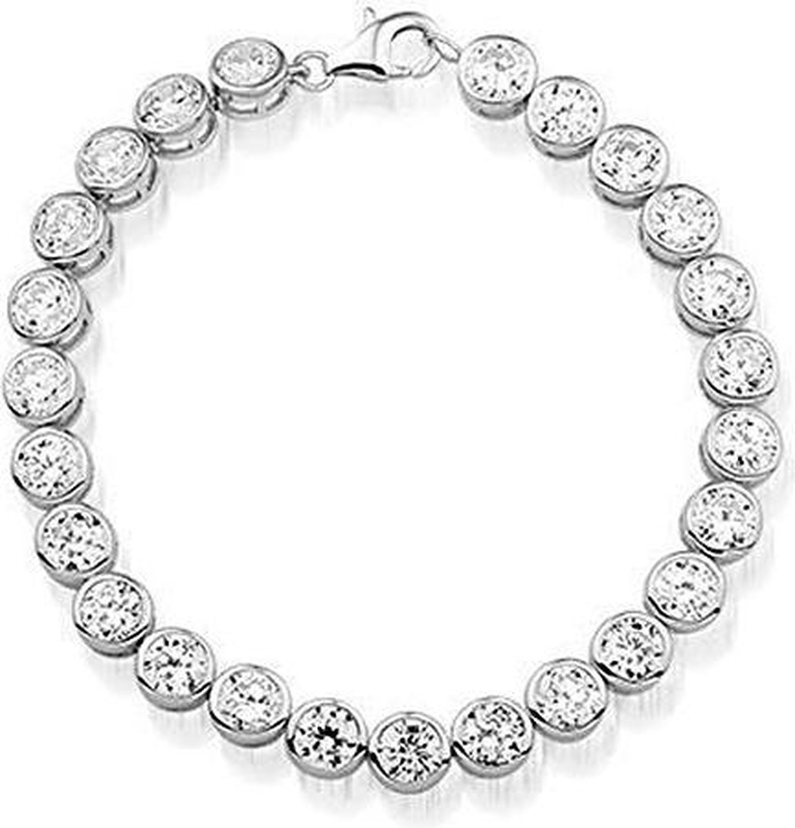 Montebello Armband Janina - 925 Zilver Gerhodineerd - ∅7mm - 19cm