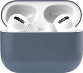 Apple Airpods Pro Siliconen - Case - Hoesje - Geschikt voor Apple Airpods Pro - Blauw