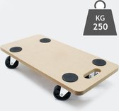 Meubelroller meubelkar rolplateau 580x290mm 250kg